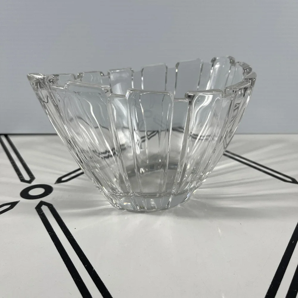 Marquis by Waterford Crystal Bowl Glacier Oval Centerpiece 8x6x4.5‎ Clear Glass